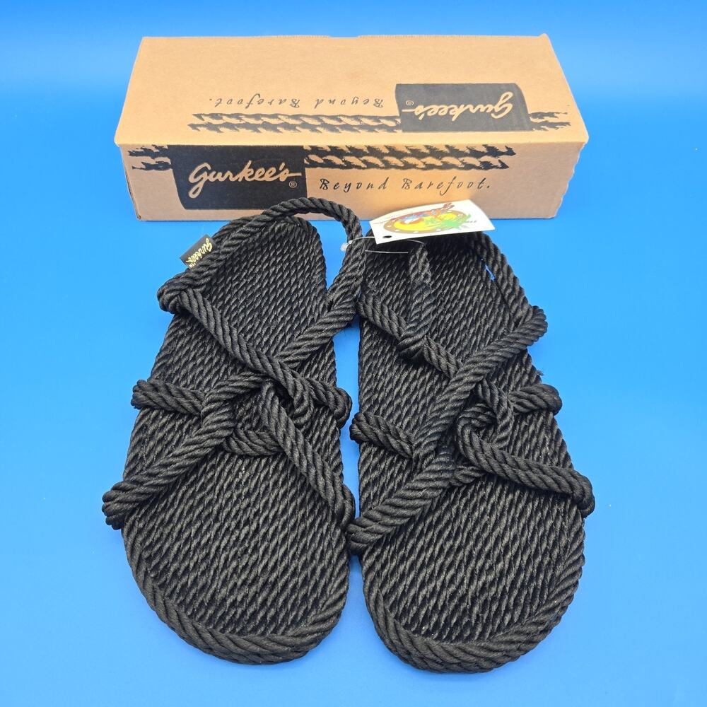 Gurkee's Women's Barbados Rope Sandals New In Box Beach Jesus Sandals